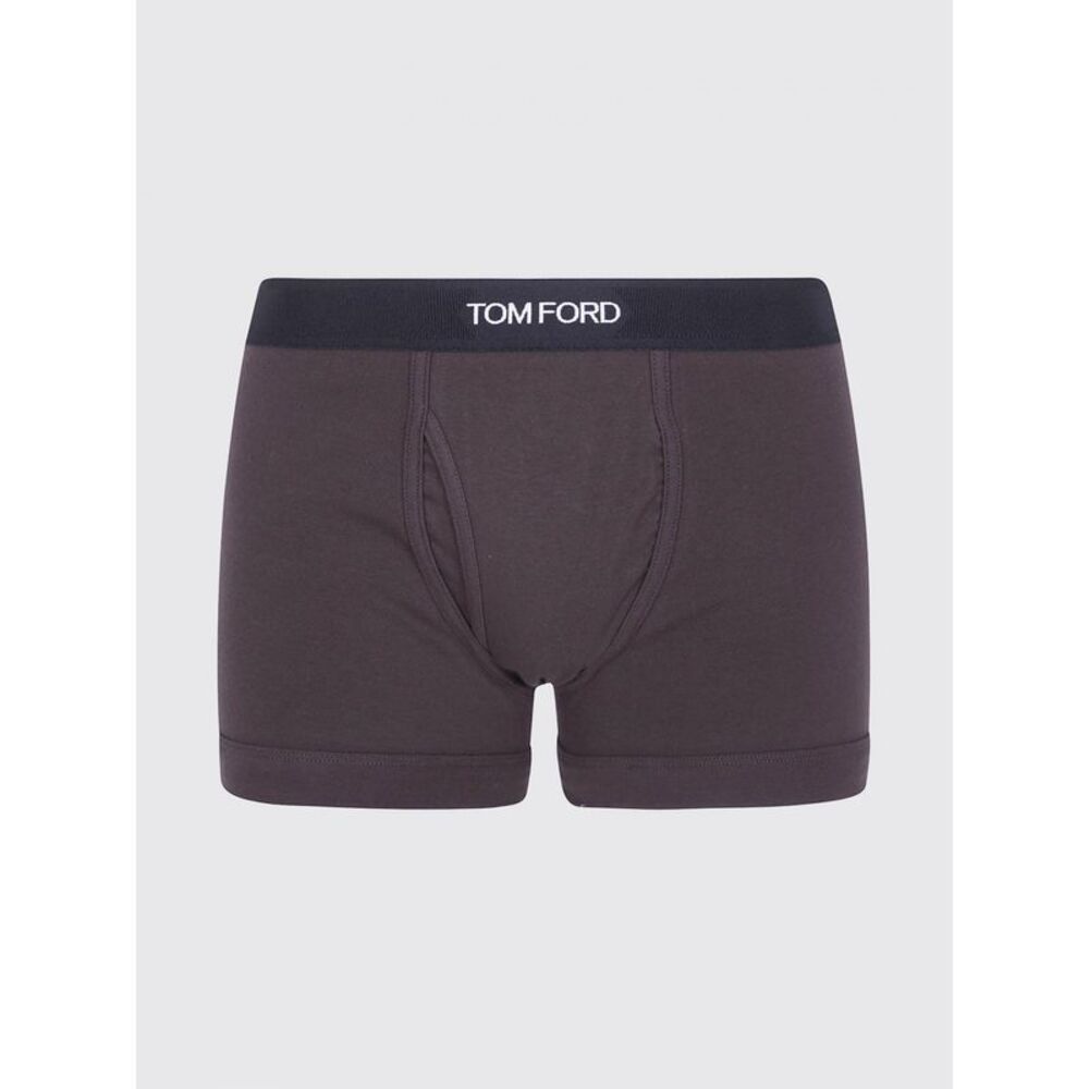 Tom Ford Men Tom Ford Stretch-Cotton Boxer Briefs With Logo Waistband